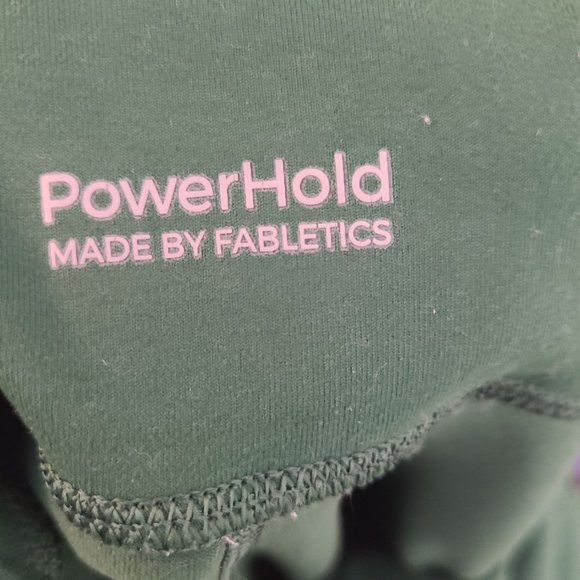 Fabletics Powerhold Women's Athletic Cropped Leggings Green Size XL - Picture 9 of 9